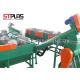 Compact Structure Plastic Recycling Washing Line , HDPE Bottle Recycling Machine