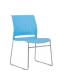 Plastic chair 12mm thick steel office furniture stackable office modern chair