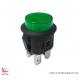 Factory Illuminated Push Button Switch, Φ20, SPST, ON-OFF, Green Button, 16A 250V