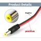 5AWG -  32AWG UL DC Power Cord 2.1mm Positive negative connector