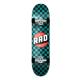 RAD Wheels Checker 2 Black / Teal Mini Complete Skateboard - 7.2 x 30