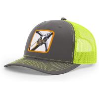 Richardson 112 Style Cotton Structured Mesh Trucker Caps With Woven Patch