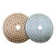 Flexible Copper Hybrid Transitional polishing pad for undulated concrete floor surface available in 3 inch from #30 #50