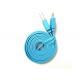 Colorful Flat Android Data Cable Micro USB 20G Weight  For Android Phones