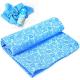 Quick-Dry Light Blue 3D PVA Towel for Easy Wrinkle Fade and Multi-Function Bath Hair Rub