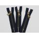 Antique Brass Normal Teeth Fire Retardant Zippers 9 Inch Cotton Yarn Black Tape