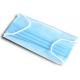 Blue Color Non Woven Face Mask , 3 Ply Disposable Face Mask Earloop Style
