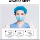 Filtration 95% PM2.5 anti-smog mask 3 layer face mask disposable non woven 3 ply protective mask with CE and FDA Certifi