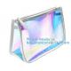 Travel Pouch, Manufacture Clear PVC Zipper Puller Cosmetic Bag,Holographic Travel Pouch Cosmetic Bag Envelope Clutch Bag