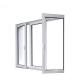 High Security Impact Glass Double Glazing UPVC Casement Window with Heat Insulation