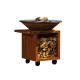 Backyard Commercial Charcoal Grill Barbecue Corten Metal BBQ Grill Fire Table