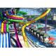 Multi Color Spiral Water Slide With Attractive Commercial Rafting Slide