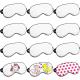 Customized Various Styles Sublimation Printed Ice Pack Hot And Cold Sleep Eye Mask For Nap