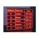 1R PH10 Outdoor Epistar LED Moving Message Display Showing Time For Bus Station