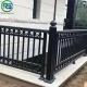 Black Contemporary Aluminum Fence Panel Pre - Assembled Classic Spear Top