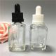 Recyclable Glass Dropper Bottle Transprent Clear Small 18mm Neck