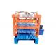 Three Layer Ibr Sheet Roll Forming Machine , Blue / Orange Corrugated Metal Roofing Machine