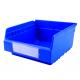 PP Semi-Open Front Organizer Bin for Rack System Stackable Small Parts Shelf Bins