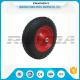 Anti Slip Foam Filled Wheelbarrow Tires 20mm Inner Hole Steel Rim Smooth Bearing