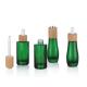 Glass Essential Oil Bottle With Bamboo Child Resistant Dropper Small oil bottle