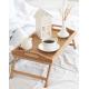 breakfast in bed wood serving tray with handle and folding legs