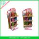 pop 3 tier display Customized  printed Promotion Rack advertising shelf Cardboard counter top make up display stand