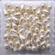 DIY Fashion Beads ABS Plastic Bead 10mmx15mm White Drop Simulated Pearls