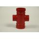 Plumbing 4 Way Pipe Fitting Withstand High Pressure