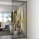 Black Gold Metal Room Divider High End Contemporary Room Partitions