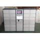 Supermarket Colourful Storage Locker Luggage With 15 Inch Adertising Touch Screen