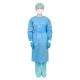 Reinforced 35gsm Blue Plastic Isolation Gowns Non Medical Disposable Pe Gowns