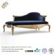 Luxury Gilding Upholstered Indoor Chaise Lounge Chair For KTV / Hotel Lobby