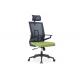 Black Green Office 84cm Ergonomic Swivel Chairs