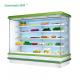 Drinks / Vegetable Multideck Open Chiller With 4 Layers Shelf European Design