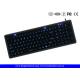 IP68 Washable Black Super Slim Silicone Keyboard USB Interface Long Life