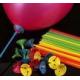 Red / Yellow / Green Balloon Stick Holder 30 CM Plastic Material With Cups