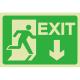Glow In The Dark Exit Sign Green Mounting Hardware Included For Simple Installation