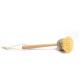 Sustainable Bamboo Scrubbing Brush 22*7cm  Natural Bristle Dish Brush