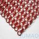 Anodized Aluminum Chain Link Door Curtain Screen For Staircase Divider
