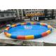 China Factory Circle 15m Diameter Inflatable Swimming Pool For Water Ball Game With 0.6mm PVC