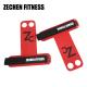 2.25Mm Red Leather Hand Crossfit Pull Up Grip Gloves 2 Holes Fitness Safety Palm Protect
