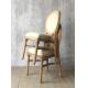 solid oak french style dining chairs,stack dining chair, fabricWooden frame leather dining chair,desk chair CH-014