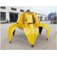 360 Degree Rotation Compact Excavator Attachments Professional Design Jaw Curve