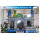 Outdoor Grey Inflatable Jumping Castles , Inflatable Dragon Combo Bouncy Castle