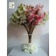 UVG pink artificial cherry blossom branch in silk flowers for wedding decoration CHR091