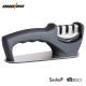 Three V - Shaped Family Kitchen Knife Sharpener Grooves Steel Blades With BSCI