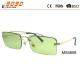 New style rectangle shape sunglasses made of metal ,with light color,suitable for girl