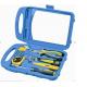11 pcs household tool set ,with pliers,wrench,hex key ,test pen ,tape .