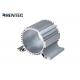 Silver Anodized Industrial Profile Systems Aluminium Cylinder Shell / Aluminum Heat Sink