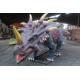 Water Resistant Realistic Animatronic Dinosaur Styracosaurus For Dino Museum